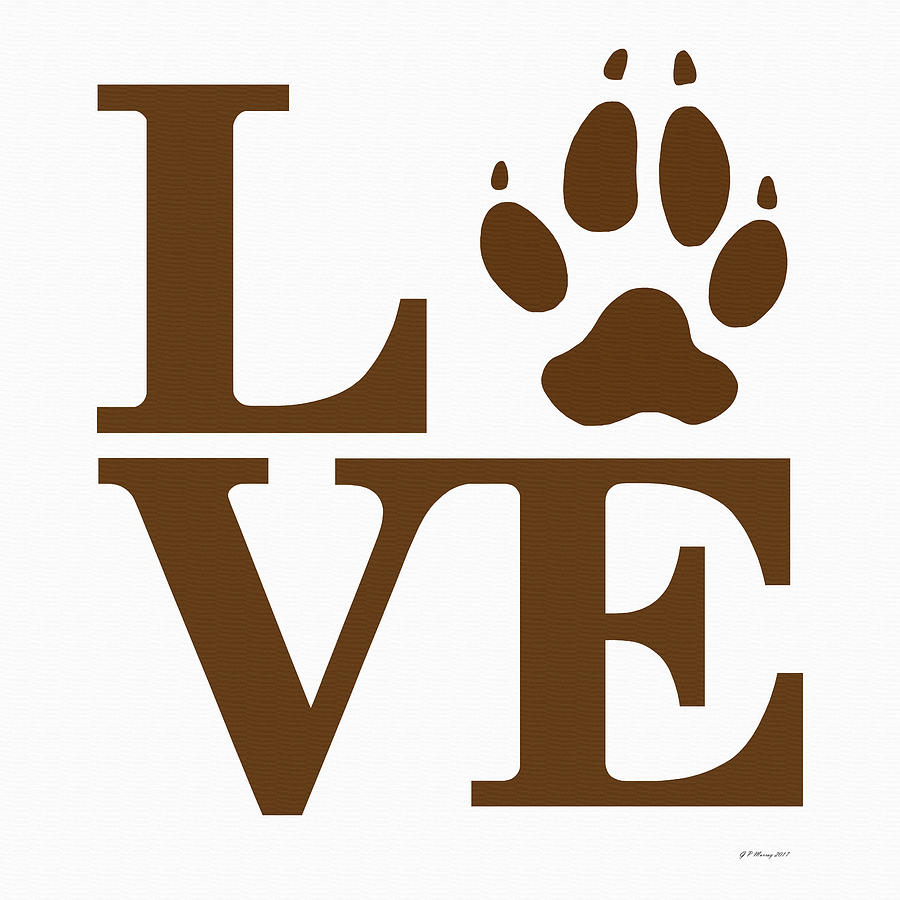 Love Claw Paw Sign #19 Digital Art by Gregory Murray