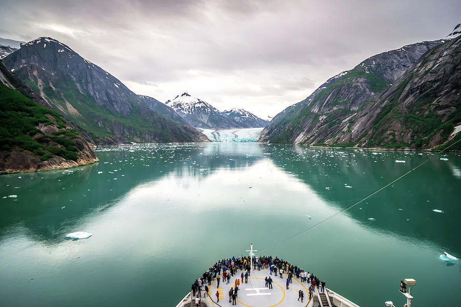  Magnificent Sawyer Glacier at the tip of Tracy Arm Fjord #19 Photograph by Alex Grichenko