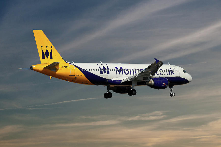 Monarch Photograph - Monarch Airlines Airbus A320-214 by Smart Aviation Monarch Photograph - Monarch Airlines Airbus A320-214 by Smart Aviation