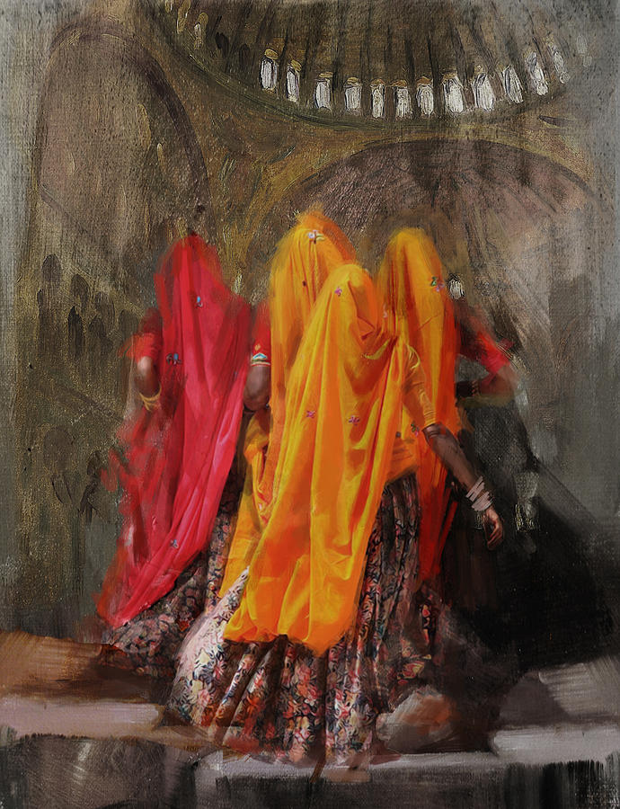 19 pakistan folk B Painting by Maryam Mughal