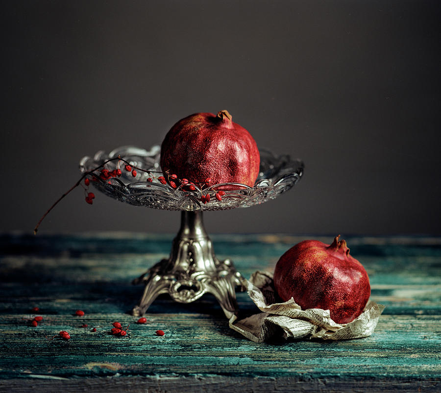 Still Life Photograph - Pomegranate #19 by Nailia Schwarz