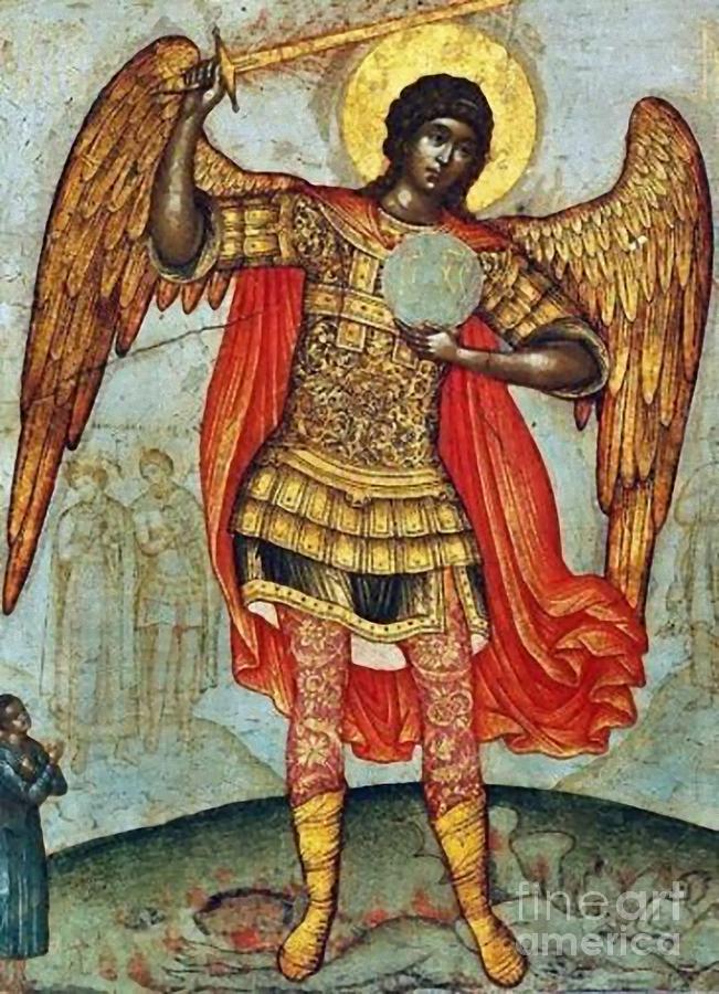 Saint Michael #19 Painting by Archangelus Gallery