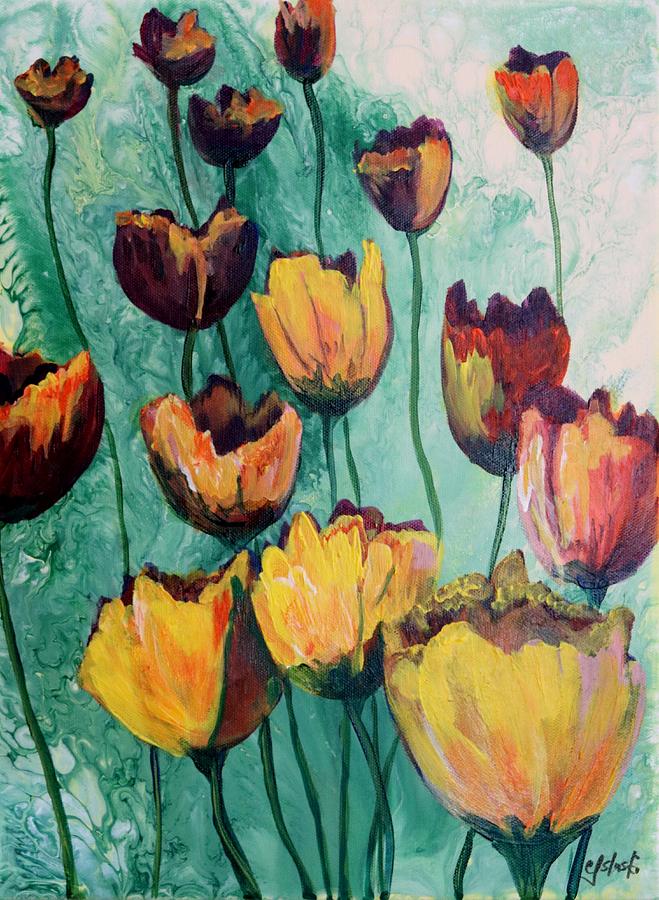 #19 Spring and Summer Floral Series #19 Painting by Carole Sluski