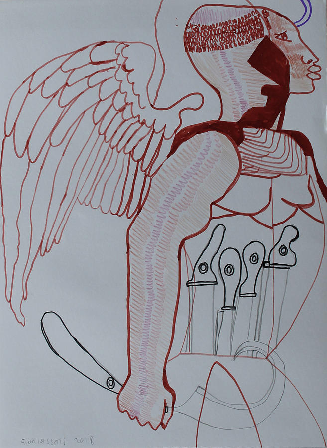 St Michael The Archangel #19 Painting by Gloria Ssali