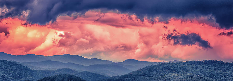 Stormy Landscape Over Lake Jocassee South Carolina #19 Photograph by Alex Grichenko
