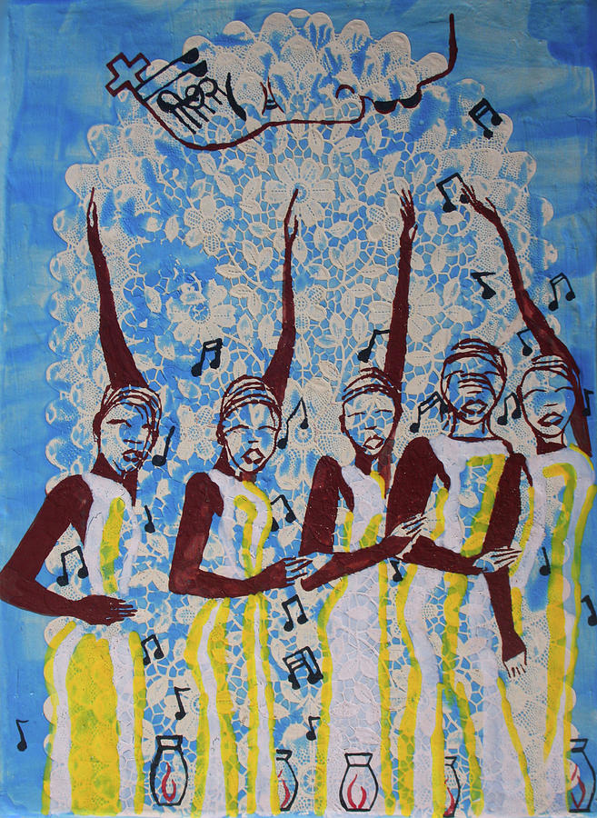 The Wise Virgins #19 Painting by Gloria Ssali