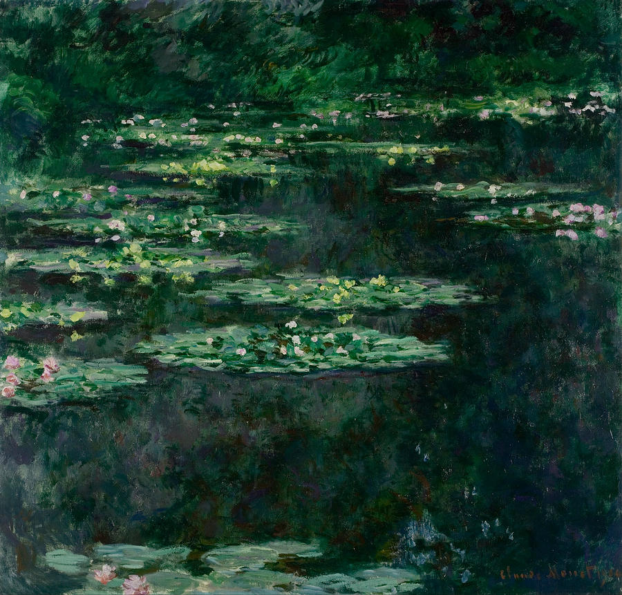 Waterlily Pond #2 Painting by Claude Monet