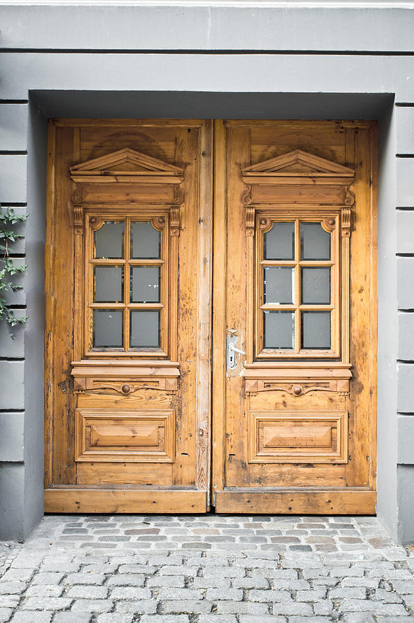 Architecture Photograph - Wooden door #19 by Tom Gowanlock