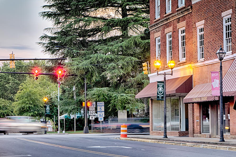 York South Carolina White Rose City Photograph by Alex Grichenko