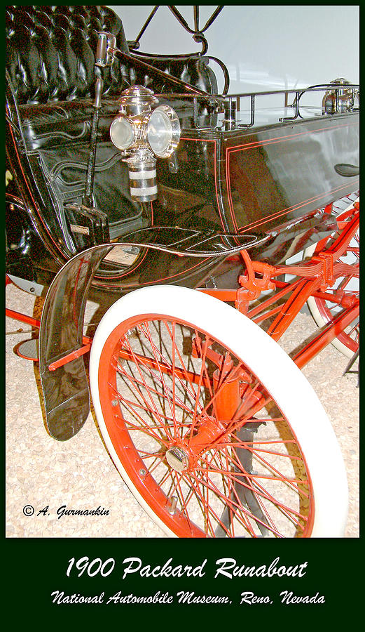 1900 Packard Runabout National Automobile Museum Reno Nevada Photograph by A Macarthur Gurmankin