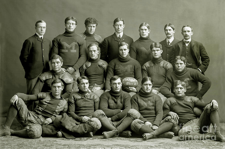 1901 Michigan Wolverines Football Team Photograph by Jon Neidert