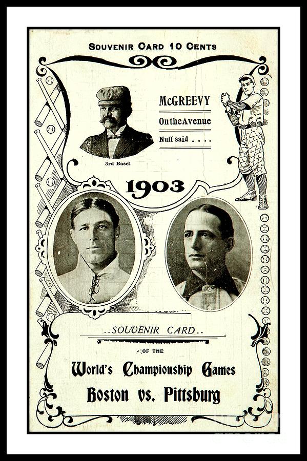 1903 World Series Poster Drawing by Peter Ogden - Pixels