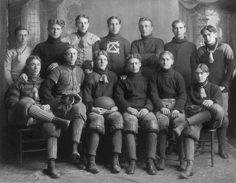 1904 Football Team Photograph by Underwood Archives