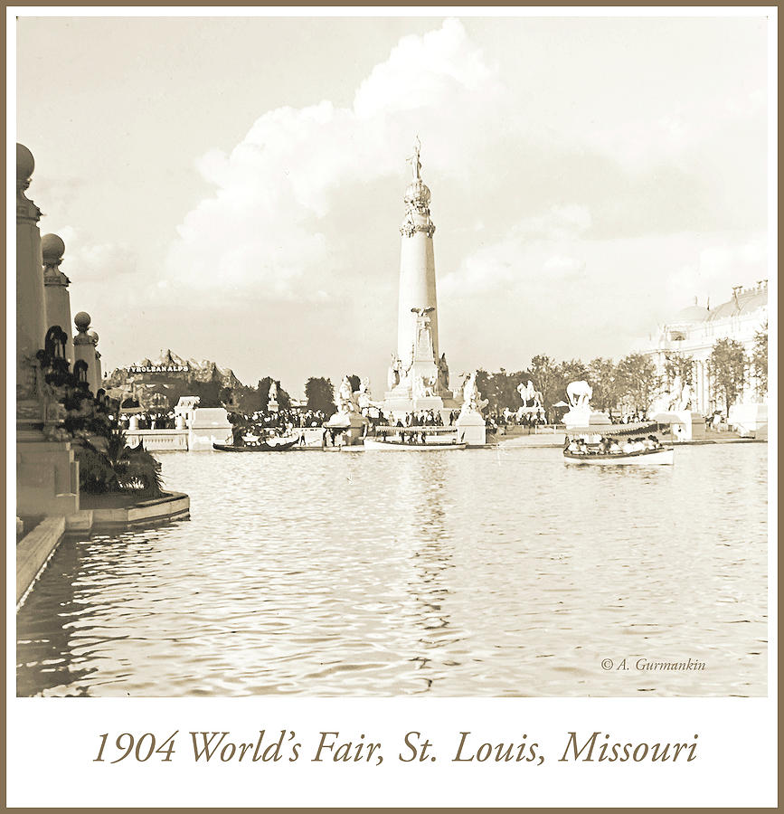 1904 Worlds Fair, Grand Basin Photograph by A Macarthur Gurmankin