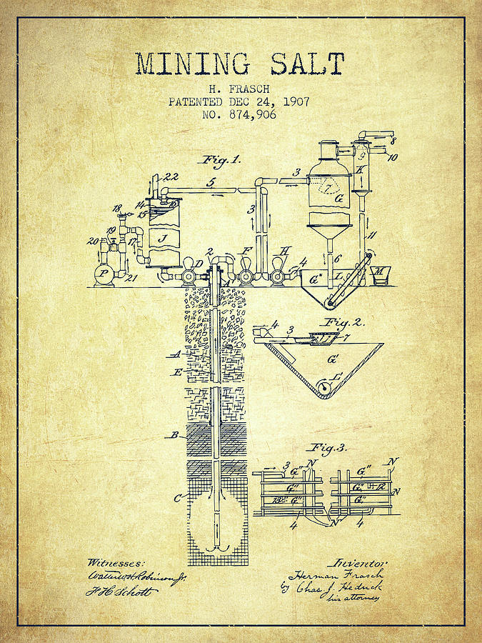 1907 Mining Salt Patent En36_vn Digital Art