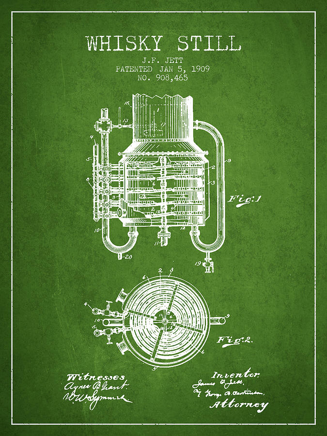 1909 Whisky Still Patent Fb78_pg Digital Art