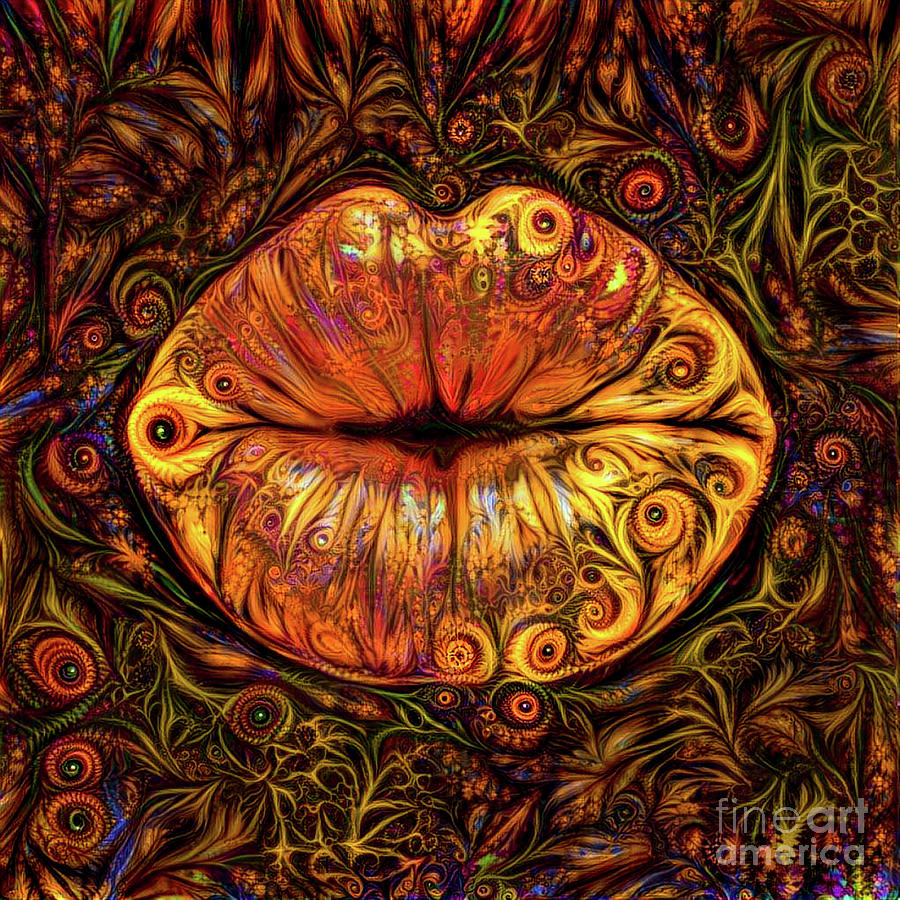 Kissing Lips #191 Digital Art by Amy Cicconi