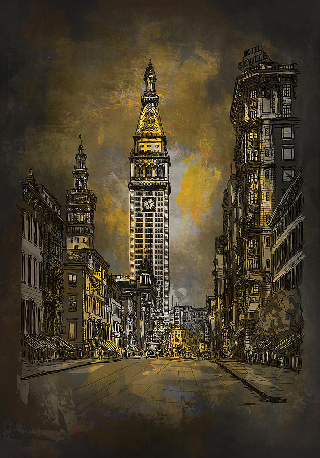 1910y Madison Avenue NY. Digital Art by Andrzej Szczerski