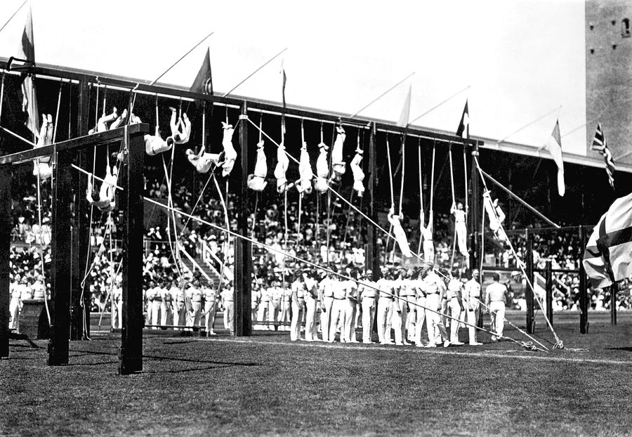 Flag Photograph - 1912 Olympics by Underwood Archives