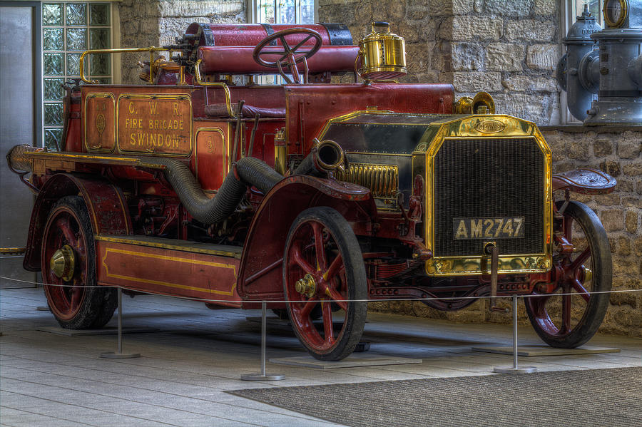 1912 Vintage Dennis Fire Engine Photograph by Clare Bambers