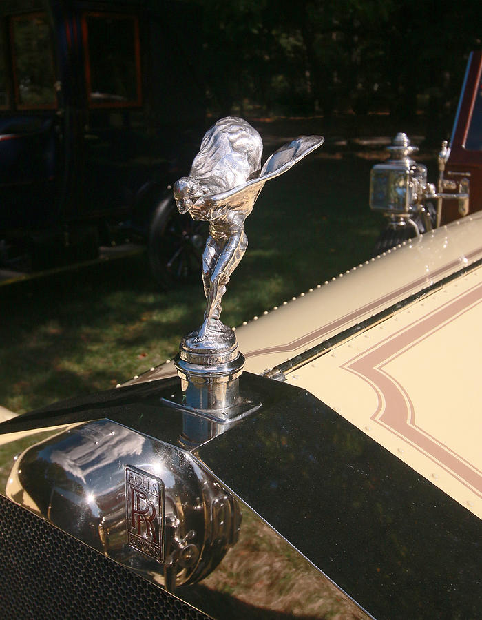 1913 Rolls Royce 40-50 H P Silver Ghost Hood Ornament Photograph by Allen Beatty