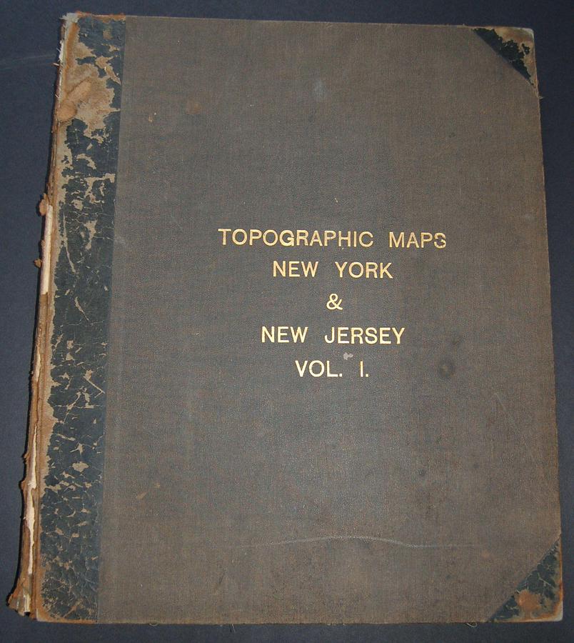 1913 USGS New York New Jersey Atlas  Photograph by Paul Fearn