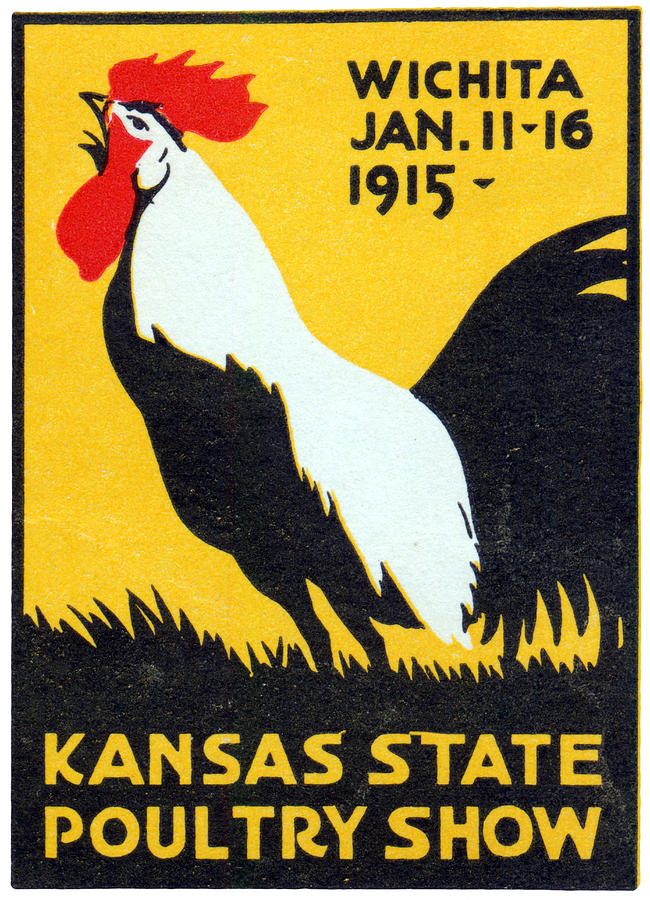 1915 Kansas Poultry Fair Painting by Historic Image