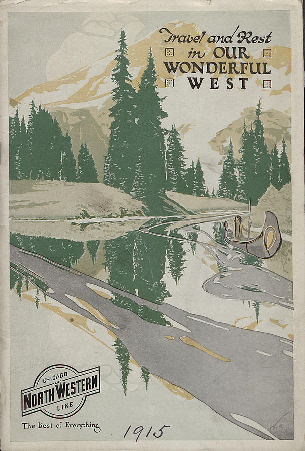 Illustration From 1915 Travel and Rest in Our Wonderful West Brochure Photograph by Chicago and North Western Historical Society