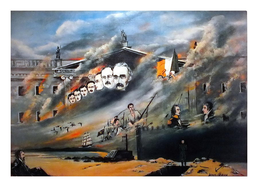 1916 The Last Rebellion Painting by Val Byrne