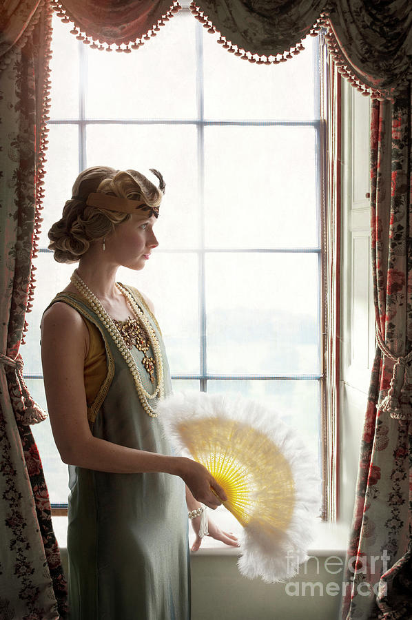1920s Flapper Girl At The Window Photograph by Lee Avison