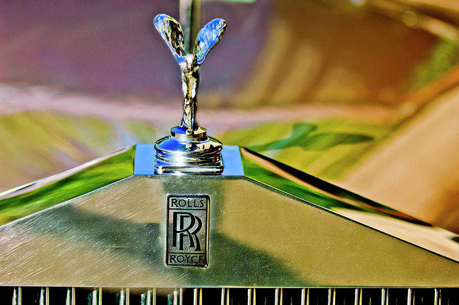 1921 Rolls-Royce Silver Ghost Phaeton Hood Ornament Photograph by Jill Reger