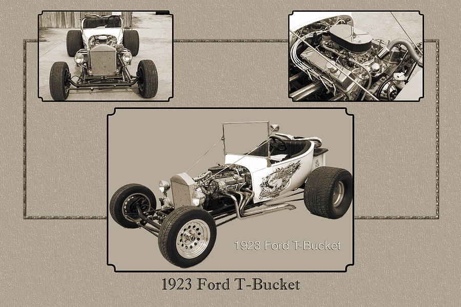 1923 Ford T-Bucket Vintage Classic Car Photograph 5690.01 Photograph by M K Miller