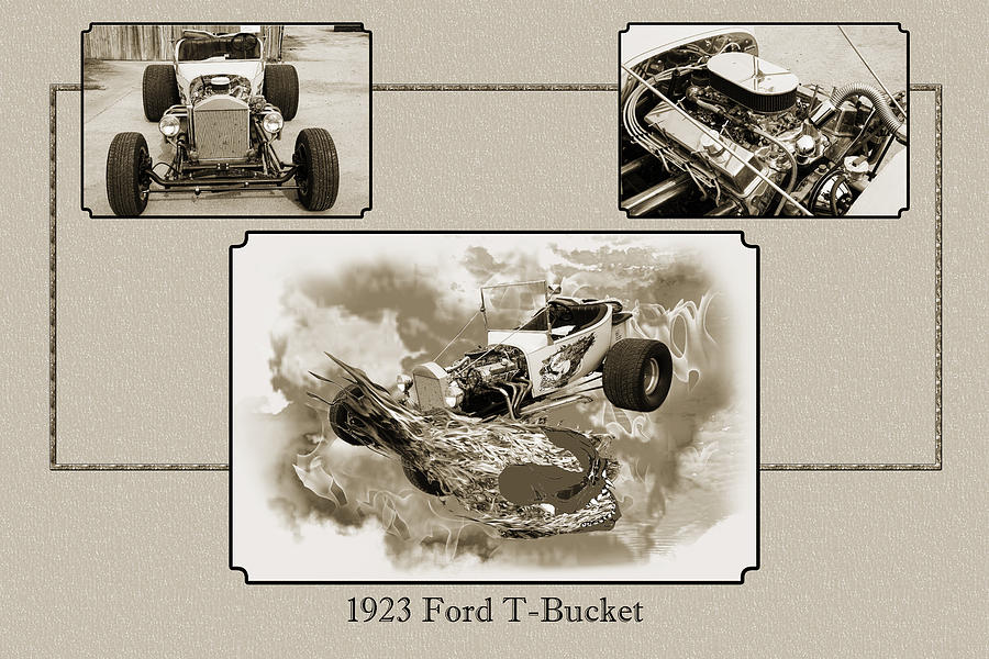 1923 Ford T-Bucket Vintage Classic Car Photograph 5691.01 Photograph by M K Miller