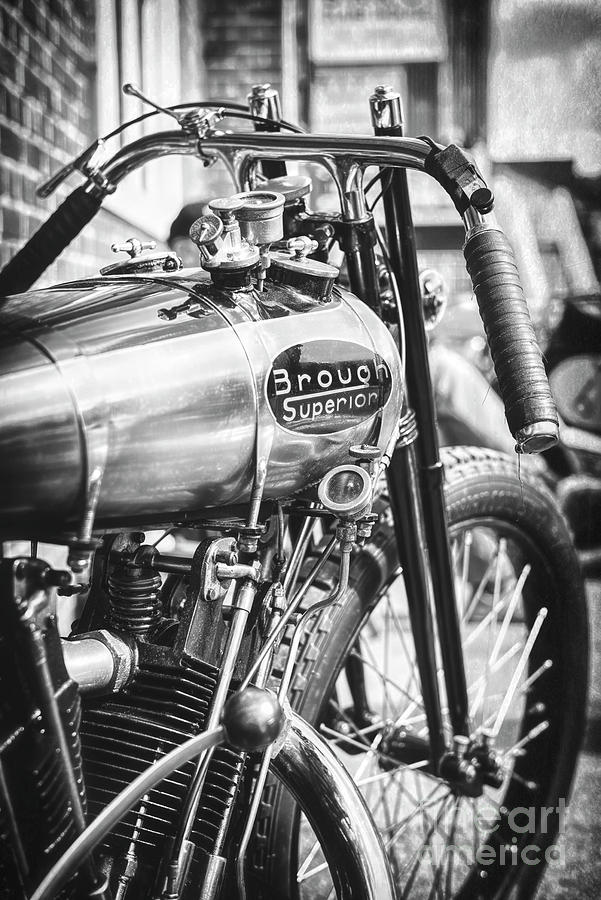1924 Brough Superior KTOR Racer Photograph by Tim Gainey