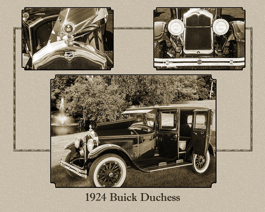 1924 Buick Duchess Antique Vintage Photograph Fine Art Prints 122 Photograph by M K Miller