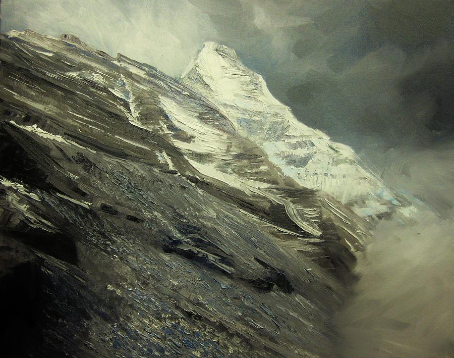 Mount Everest Painting - 1924 Everest Expedition by Tom Siebert