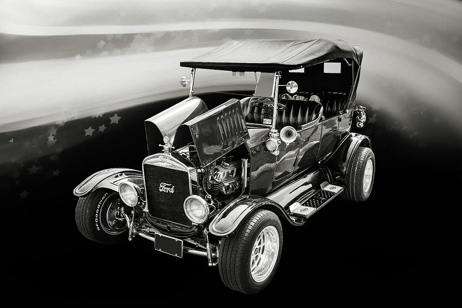 Car Photograph - 1924 Ford Model T Touring Hot Rod 5509.205 by M K Miller