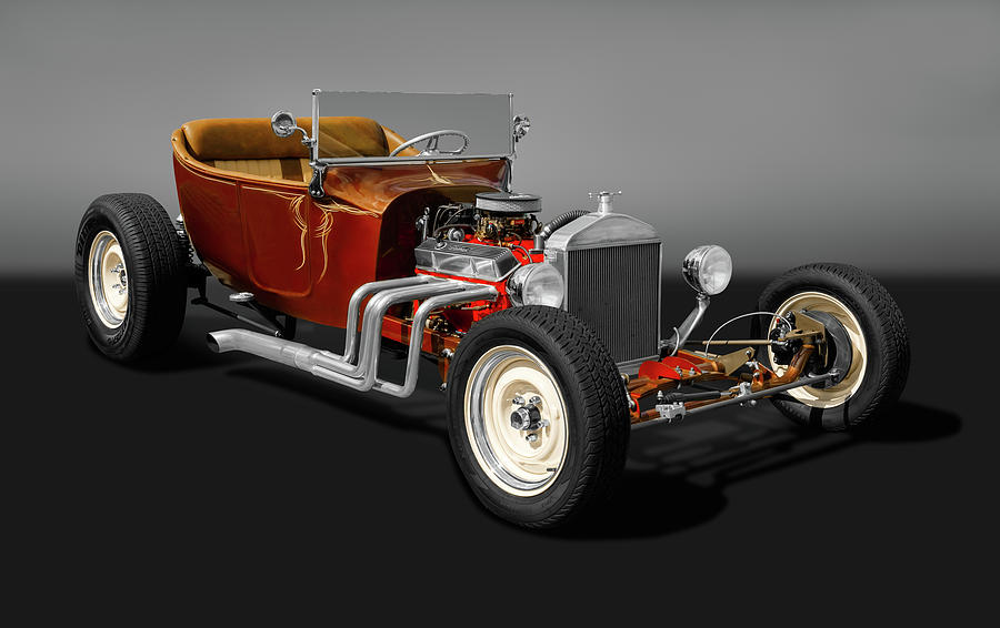 1924 Ford T-Bucket street rod   -  1924tbucketfordgry173304 Photograph by Frank J Benz