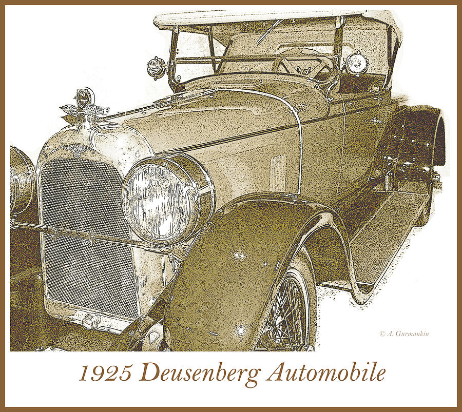 1925 Deusenberg Automobile Photograph by A Macarthur Gurmankin