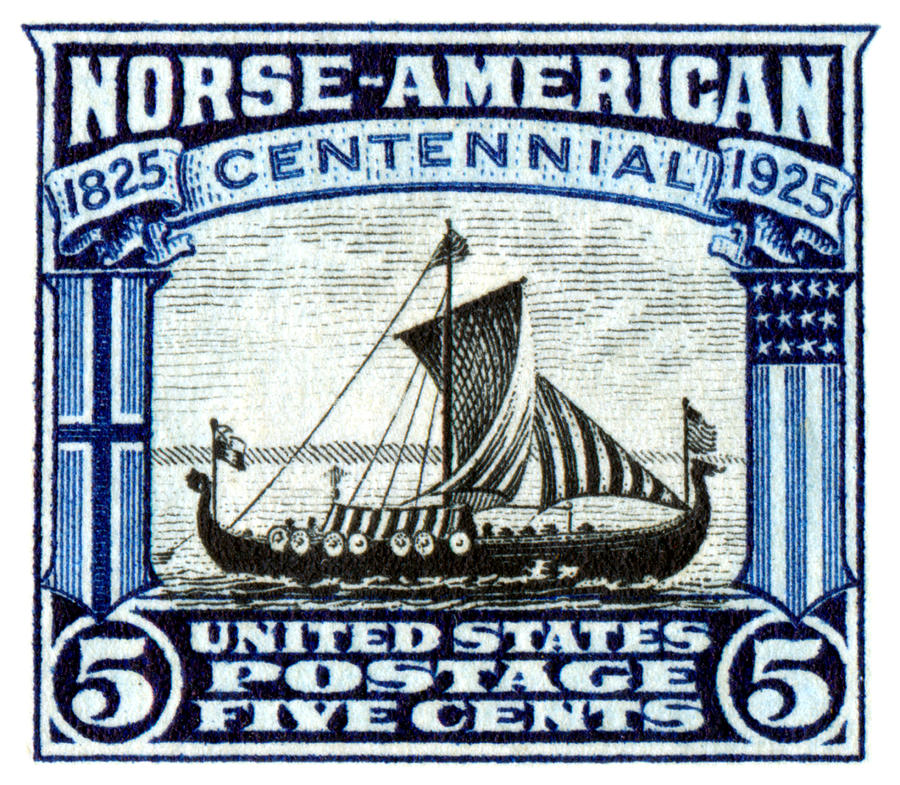 1925 Norse American Stamp Painting by Historic Image