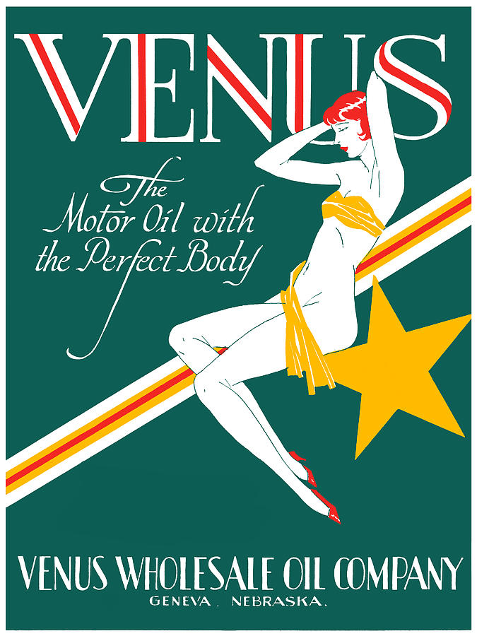 1925 Venus Oil Company Painting by Historic Image