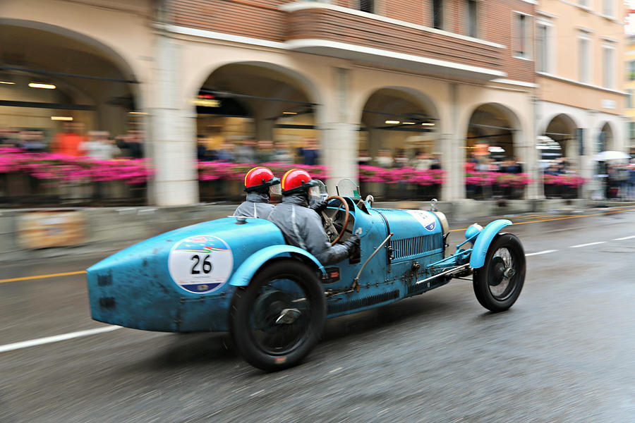 1926 Bugatti at Speed Photograph by Steve Natale