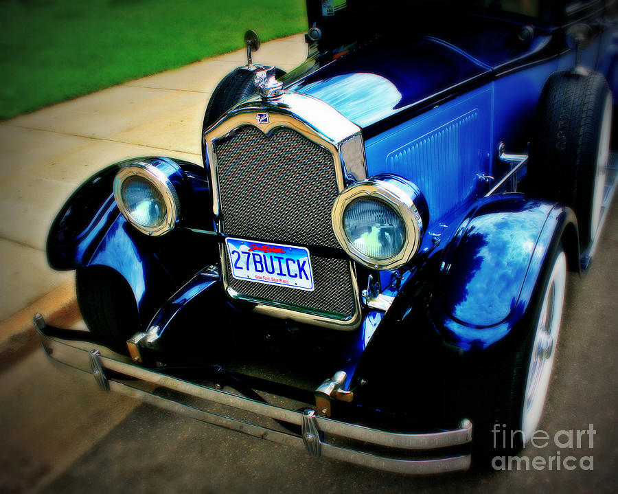 1927 Blue Buick Photograph by Perry Webster