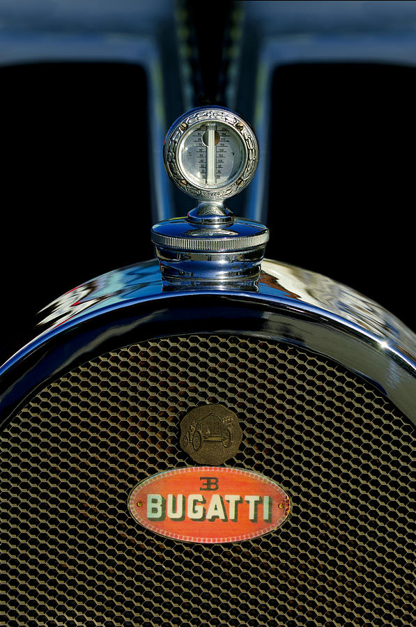 1927 Bugatti Replica Hood Ornament Photograph by Jill Reger