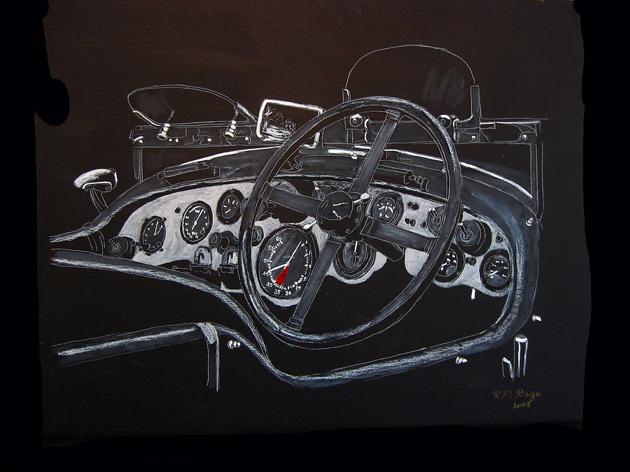 1928 Bentley Dash Painting by Richard Le Page