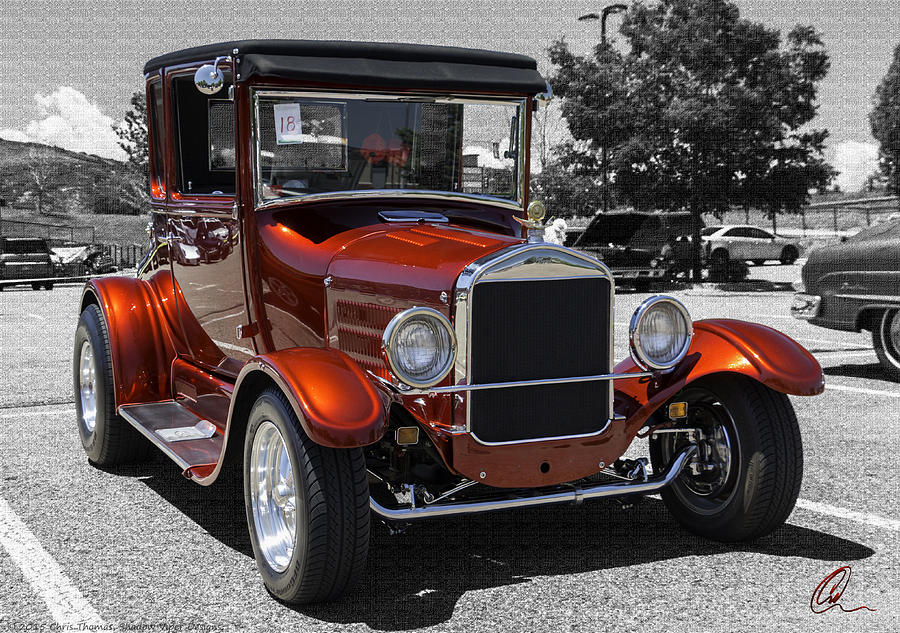 Car Photograph - 1928 Ford Coupe Hot Rod by Chris Thomas