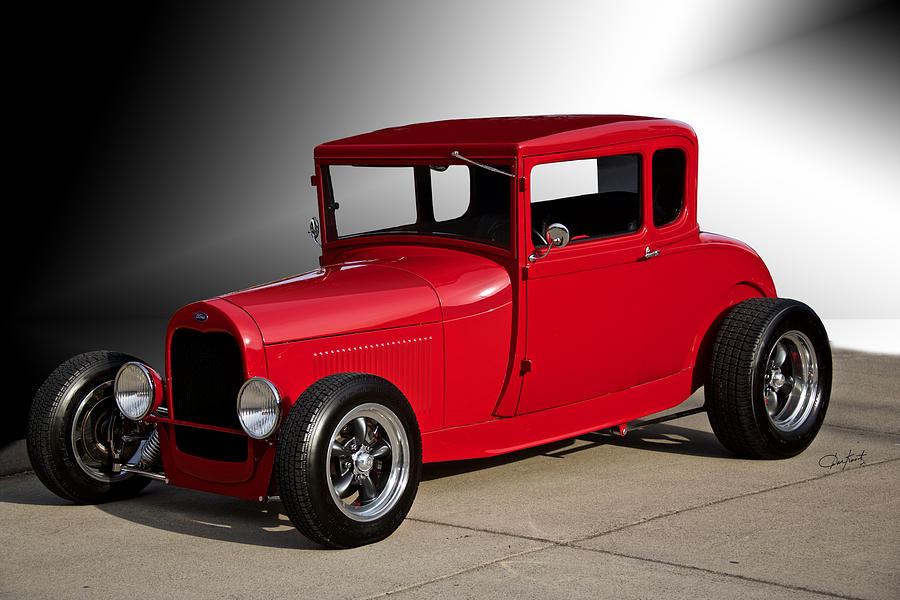1928 Ford little Red Coupe IIia Photograph