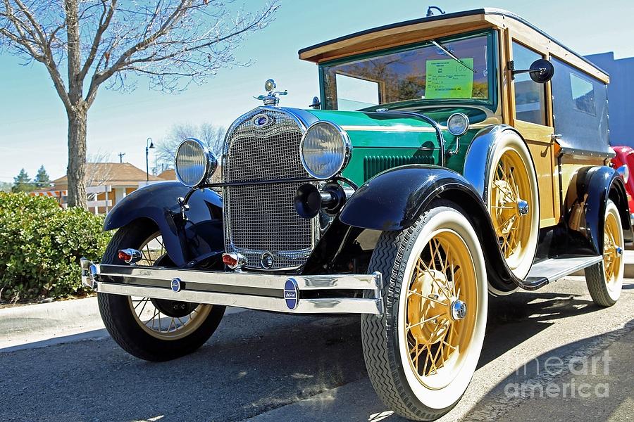 1928 Ford Model A Woodie Front Photograph by Blaine Nelson - Fine Art ...