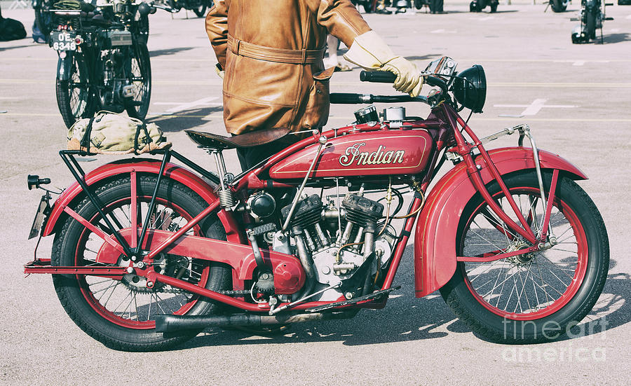 1928 Indian Scout Photograph by Tim Gainey