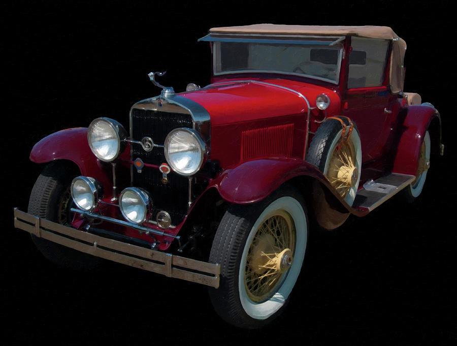 1928 Lasalle Digital Oil Painting by Chris Flees